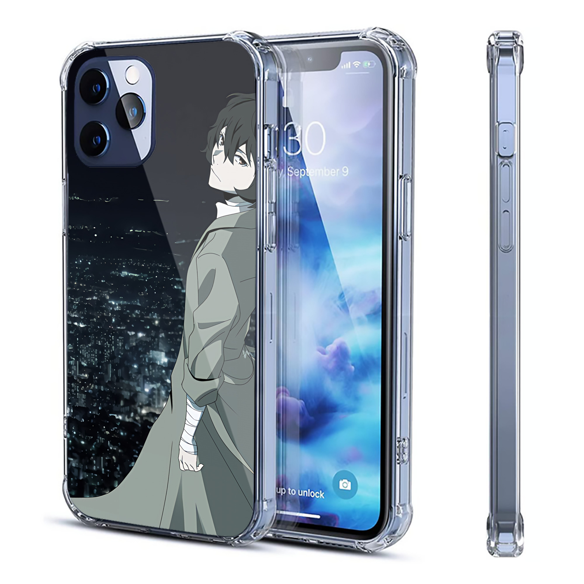 （画像用） 文豪ストレイドッグス Bungo Stray Dogs 【iPhone 12シリーズ対応】透明スマホケース（クリアソフトケース）